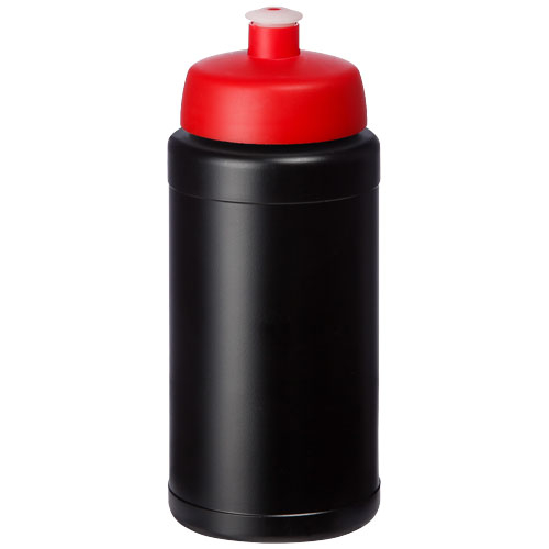 Bouteille 500ml publicitaire avec bouchon sport Baseline® noir / Rouge